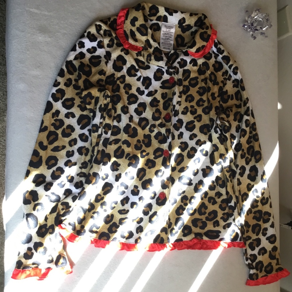 Girl’s Button Down Pajama Top (B) - Picture 1 of 4